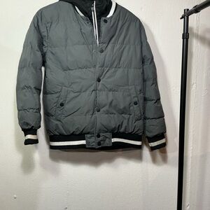 Michael Kors Gray Bomber Jacket